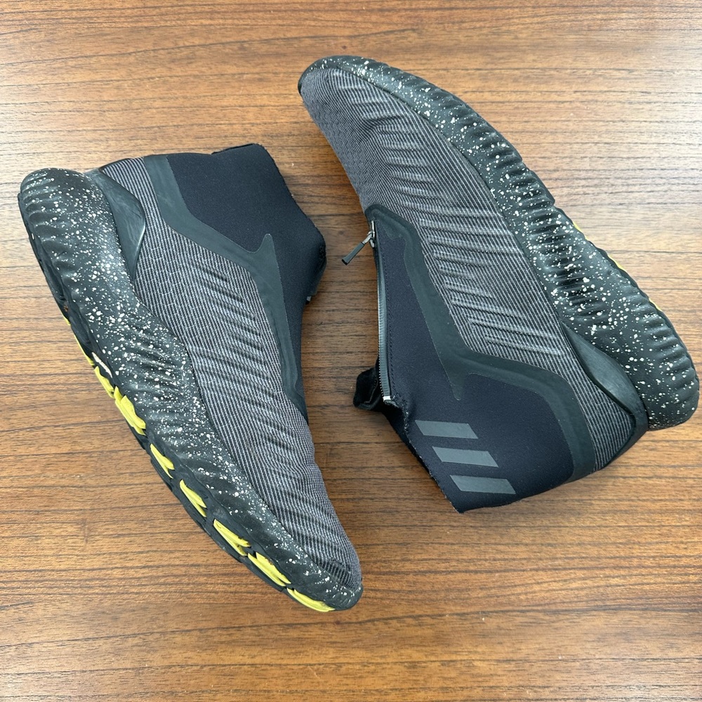 Adidas alphabounce 5.8 zip black running sneakers BW1386 sz 10